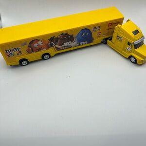 M&M'S Yellow Semi Truck Toy with Character Graphics